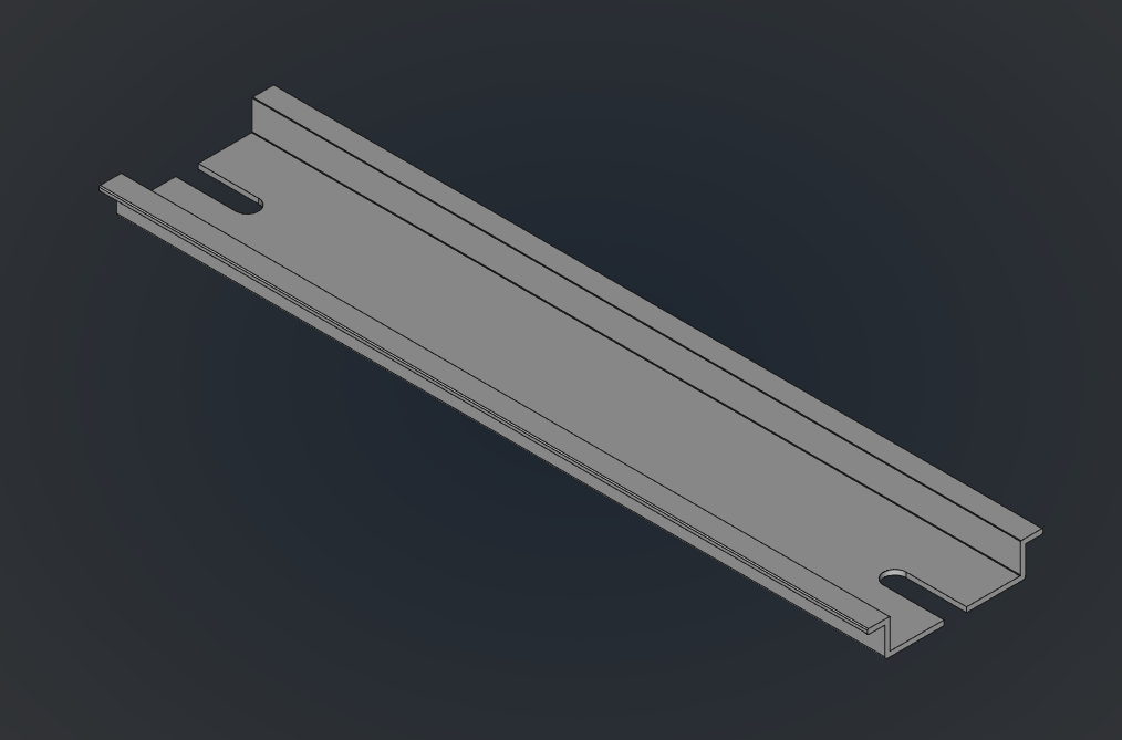 A0002821-DIN 35mm 103mm电器元件安装轨道